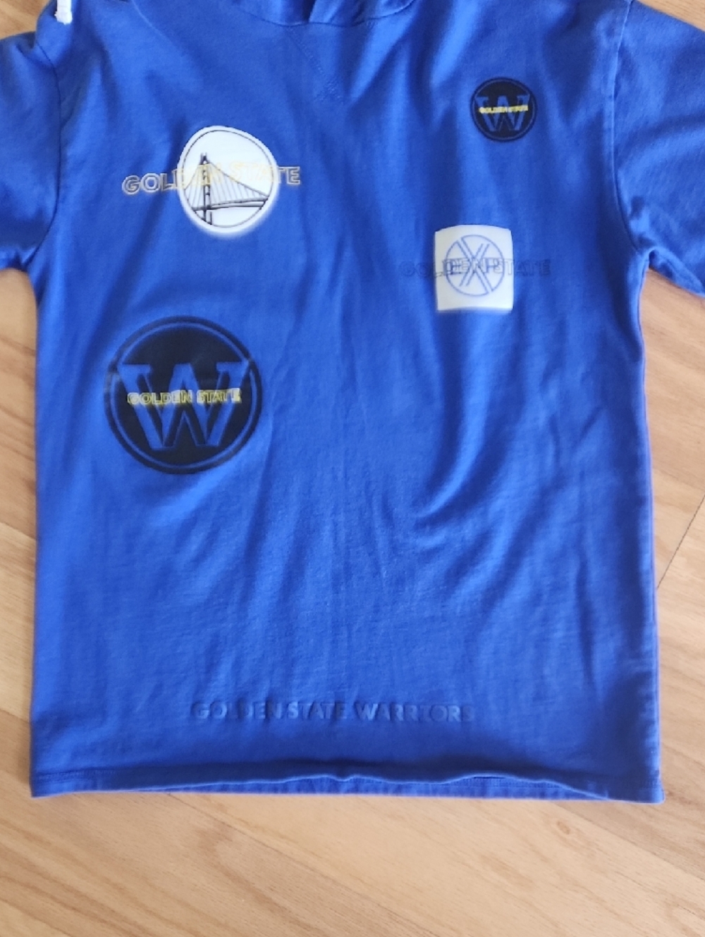 Express Blue Hoodie Long Sleeves with Golden State Warriors Logo Small - Picture 13 of 17